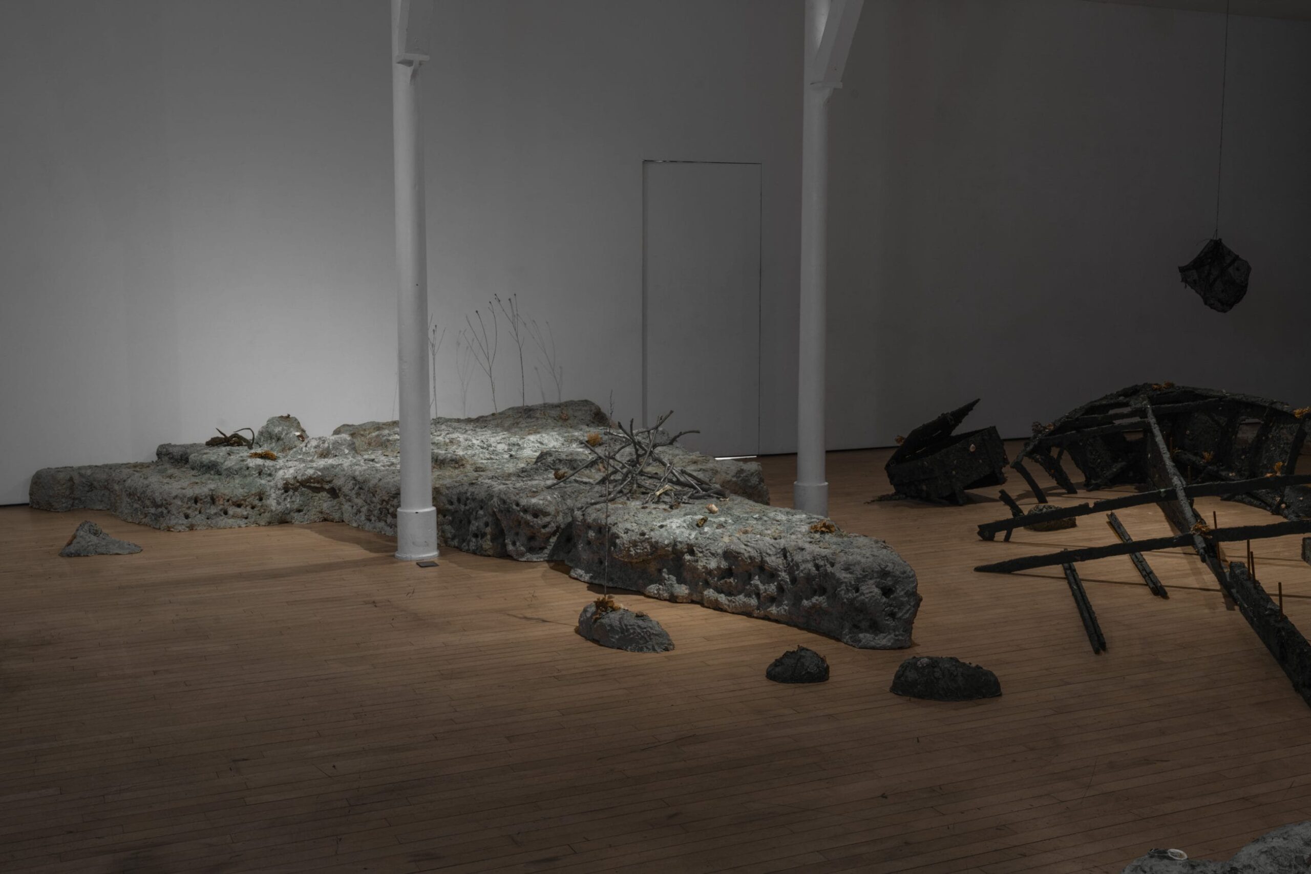 Instalation view: Steven He & Seongeun Lee, Stove by a Whale, Staffordshire St gallery (Photography by Steven He and George Baggaley), courtesy by the artists